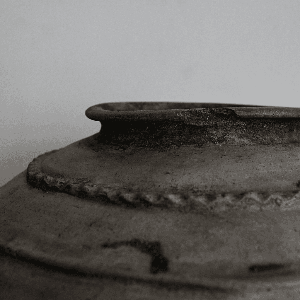 Large 19Th C. Black Terracotta Portuguese Vessel