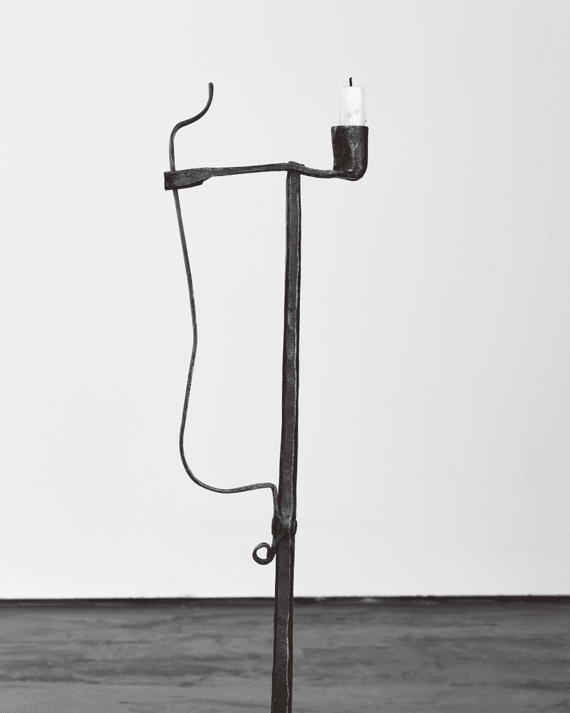 A Large Early 18th C.French Rush Light/candle holder