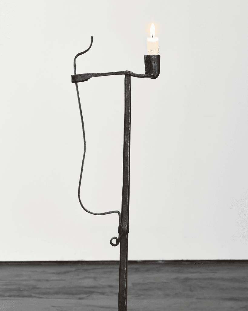 A Large Early 18th C.French Rush Light/candle holder