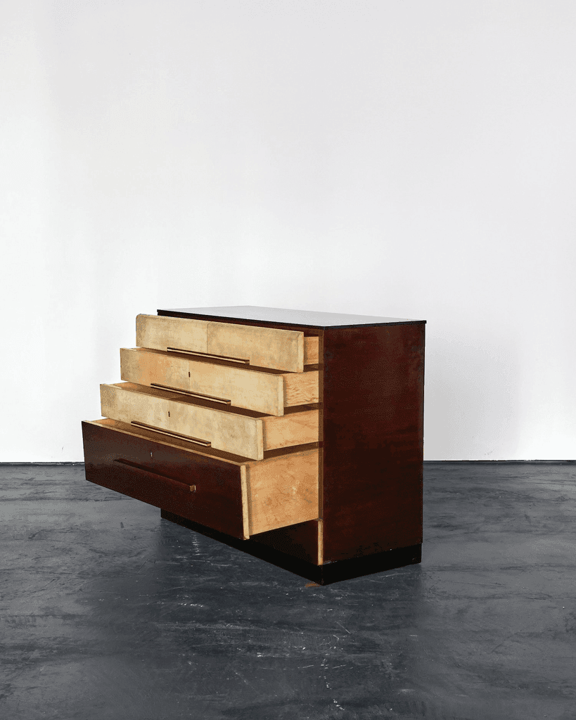 Italian Modernist C.1940s Vellum Chest of Drawers