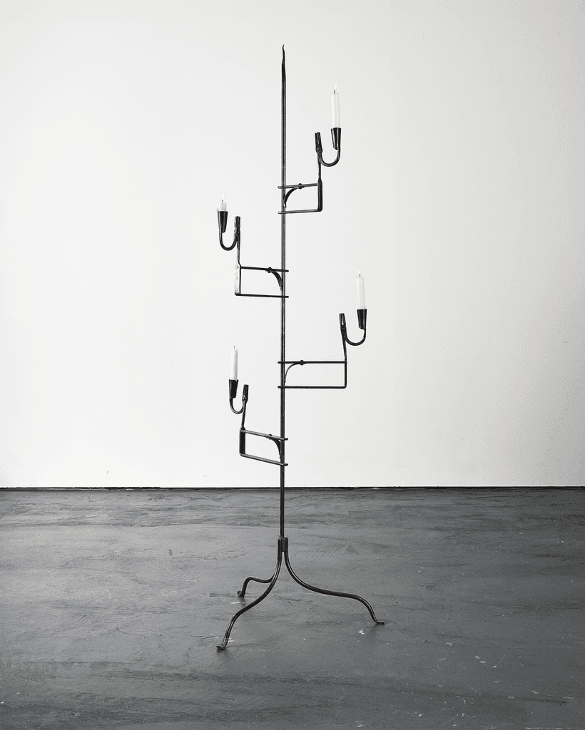 Unique XL Primitive French Rush Light/Candelabra