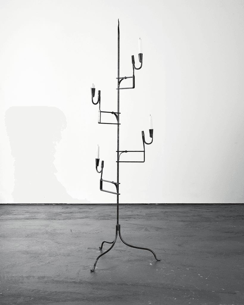 Unique XL Primitive French Rush Light/Candelabra