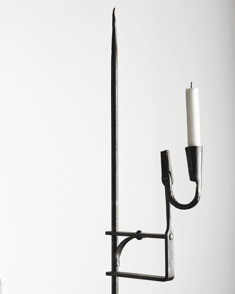 Unique XL Primitive French Rush Light/Candelabra