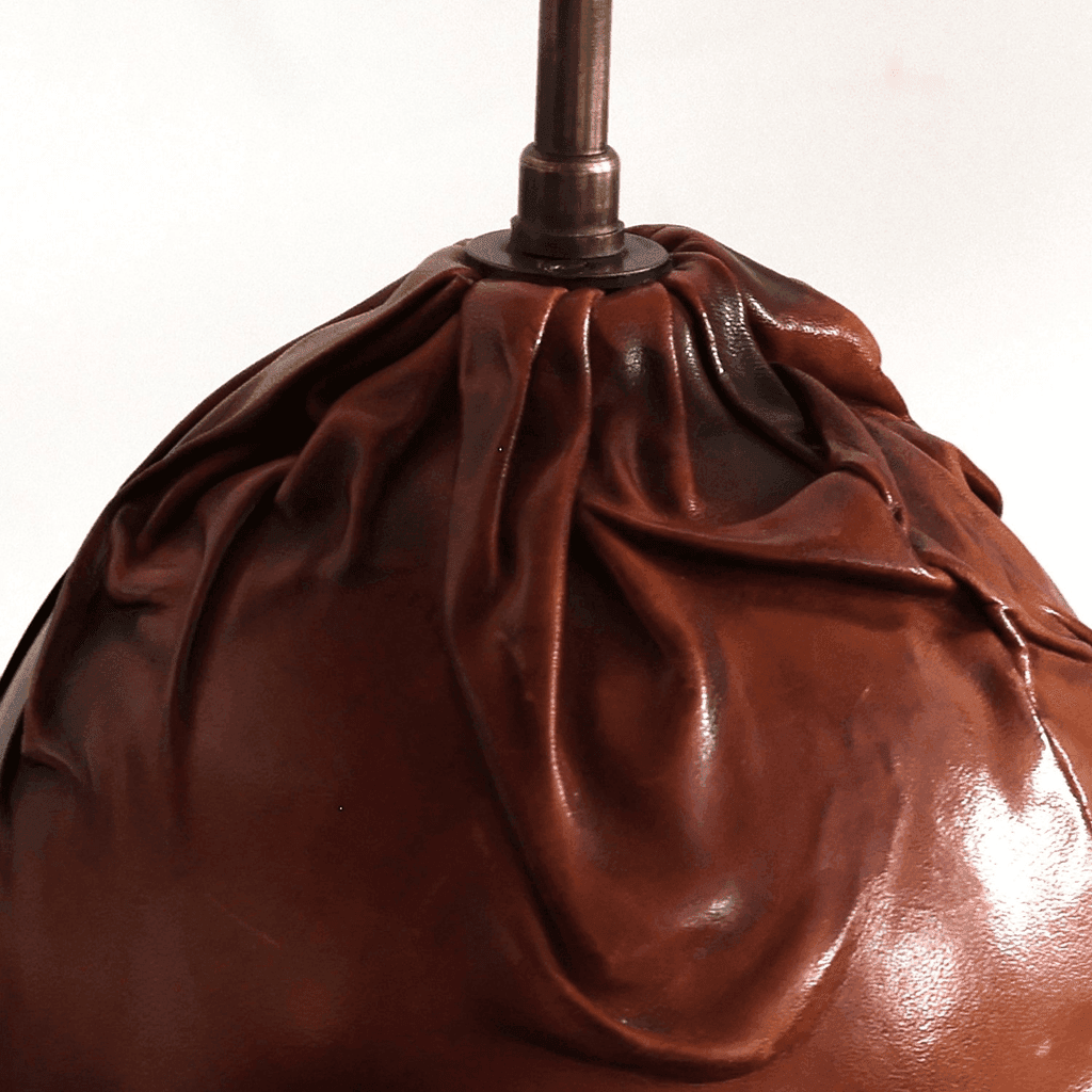 French C.1960s leather Table Lamp