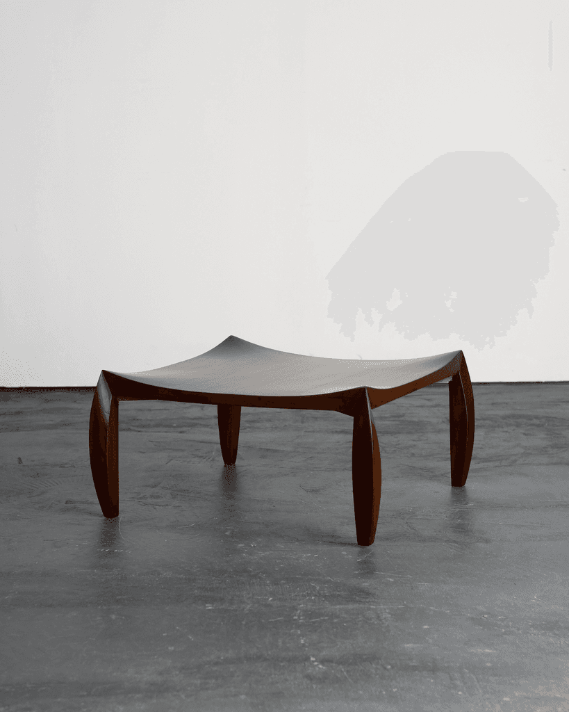 Unusual French C.1960s Walnut Coffee Table