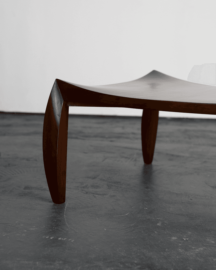 Unusual French C.1960s Walnut Coffee Table