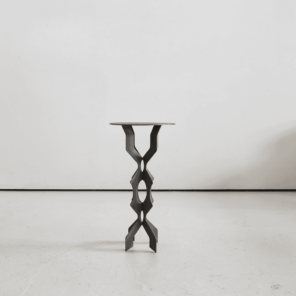 Northern Italian Cut Steel Side Table