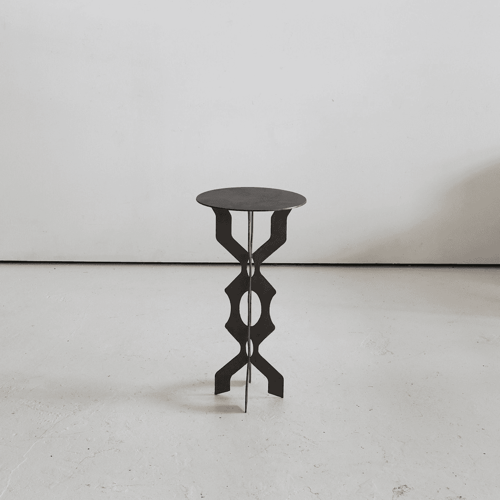 Northern Italian Cut Steel Side Table