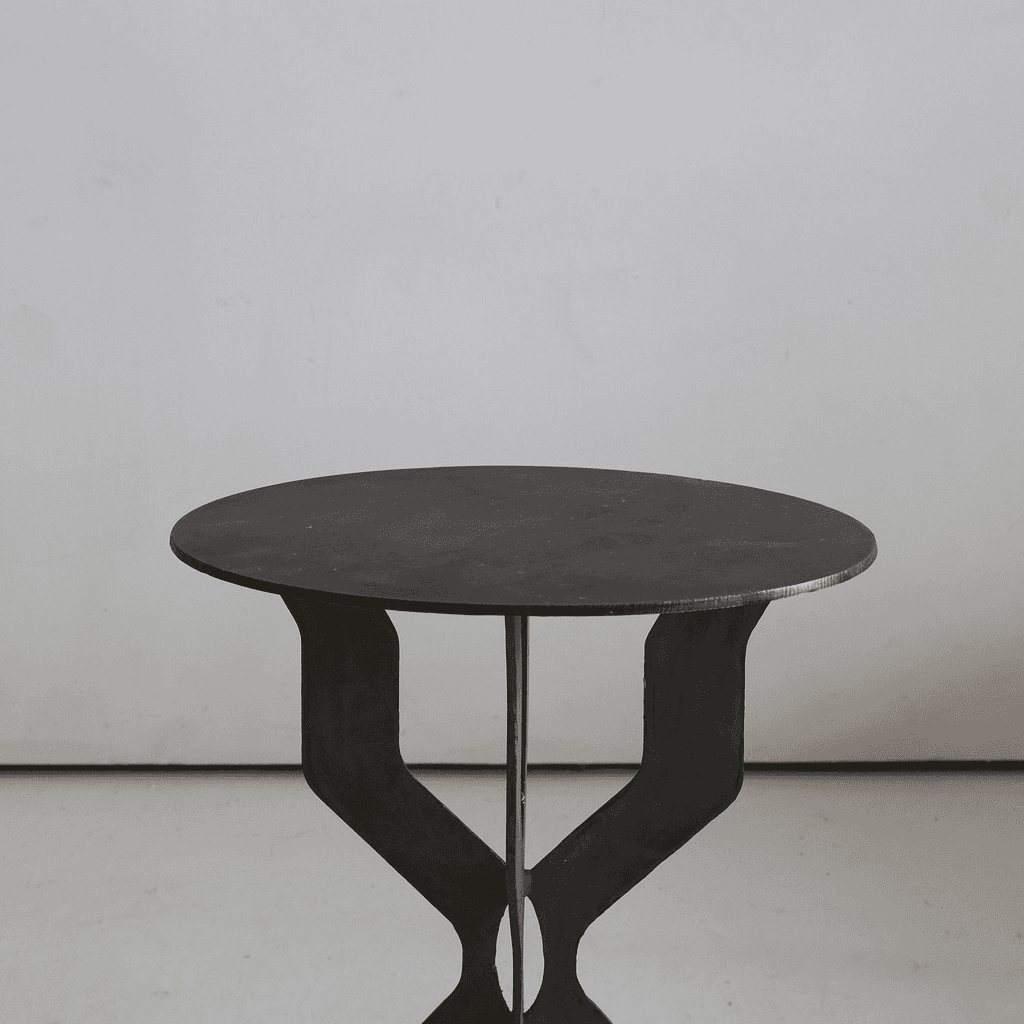 Northern Italian Cut Steel Side Table