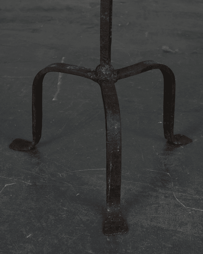 Primitive XL Late 17th C. Forged Iron Candelabra