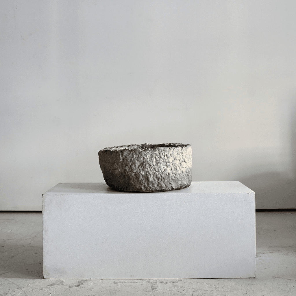 Large Ancient Carved Stone Portuguese Vessel