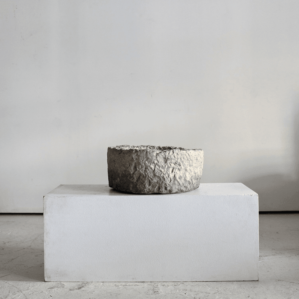 Large Ancient Carved Stone Portuguese Vessel