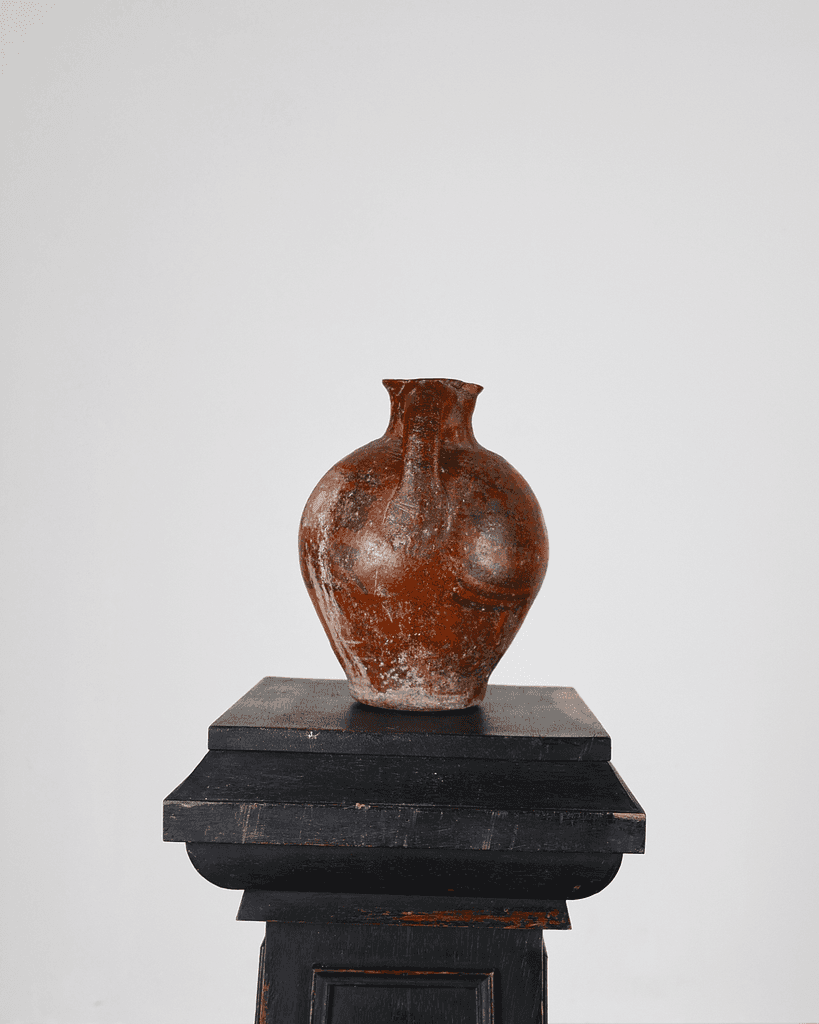 A Small 19Th C. Terracotta Vessel From Calanda, Spain