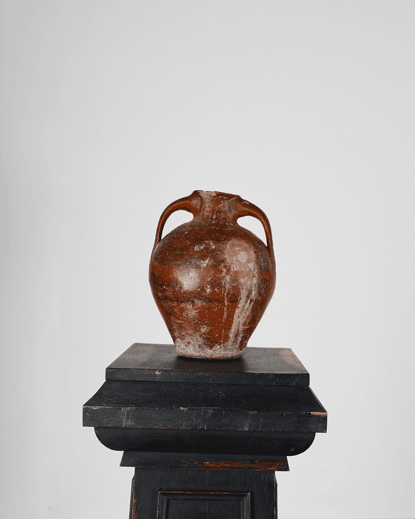 A Small 19Th C. Terracotta Vessel From Calanda, Spain