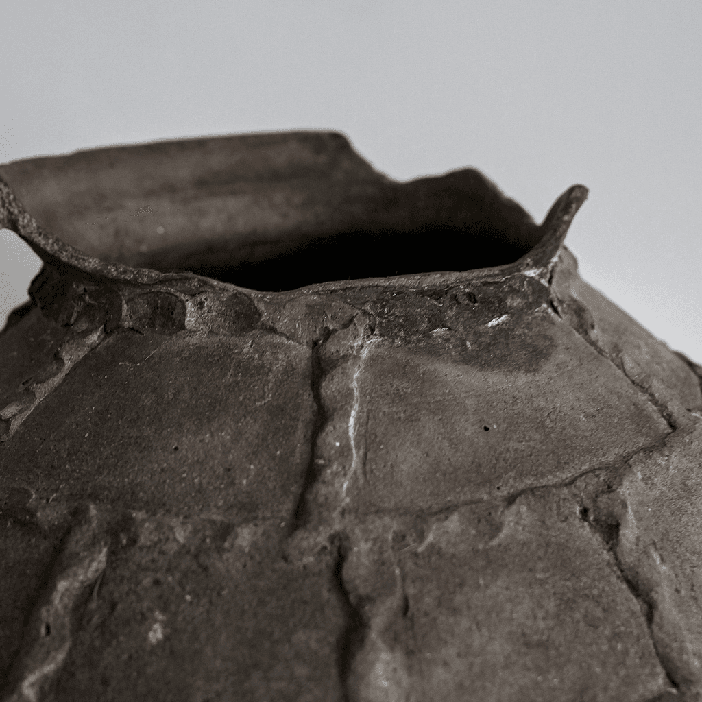 18Th C. Black Terracotta Portuguese Vessel