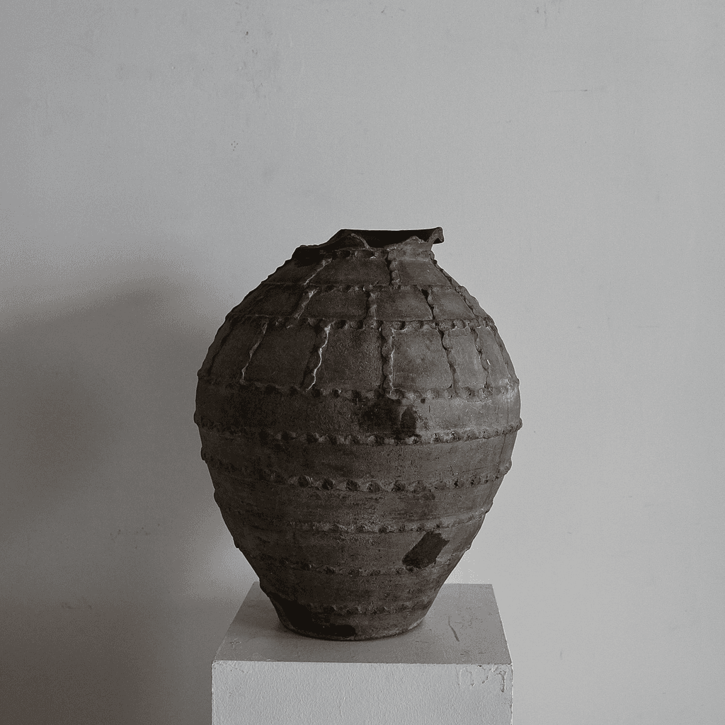 18Th C. Black Terracotta Portuguese Vessel