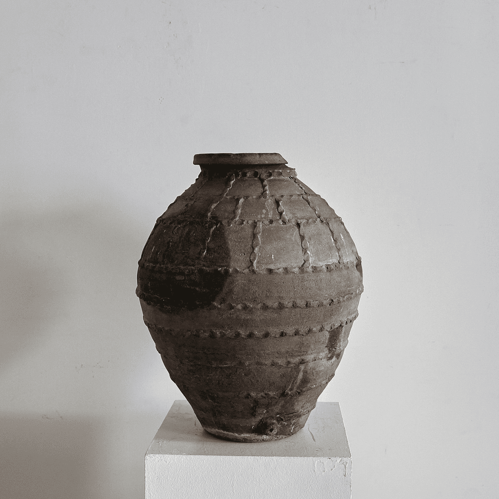 18Th C. Black Terracotta Portuguese Vessel