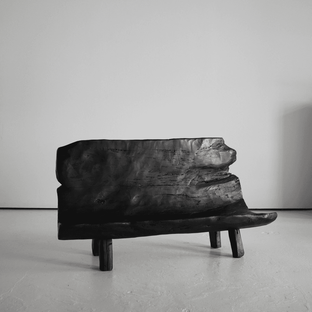 Exceptionally Rare Early 19th Century Iberian Dug-Out Bench