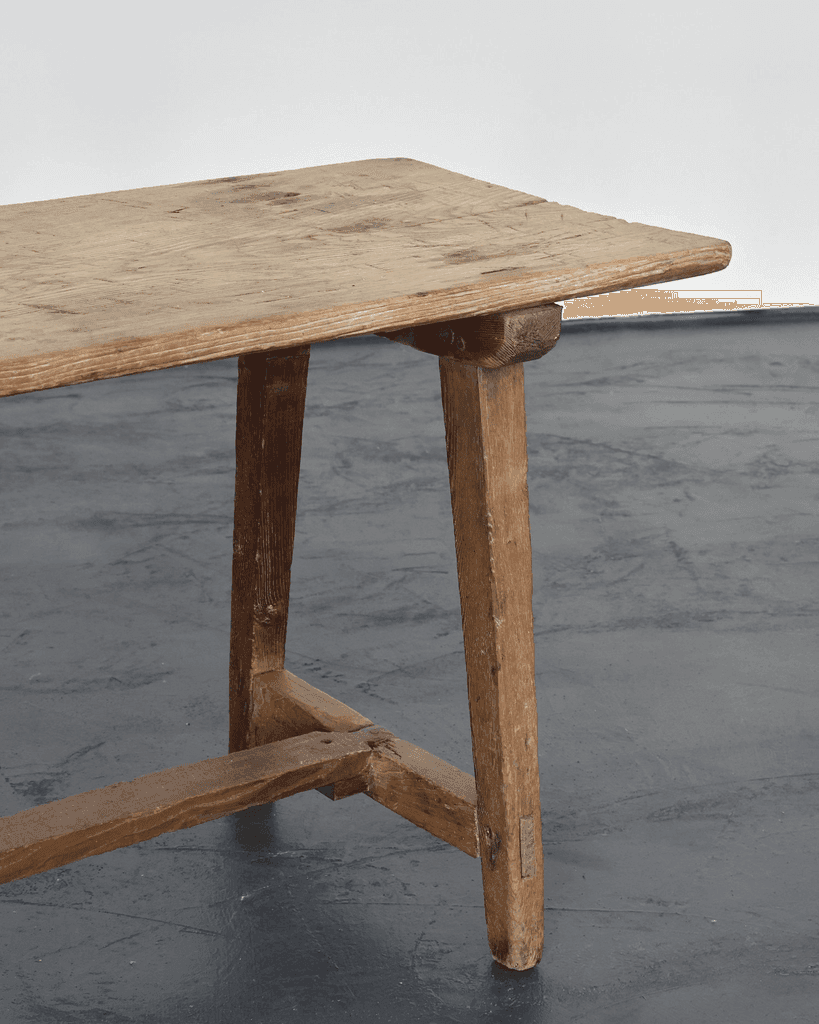 Primitive Bleached-Out Portuguese Early 19Th C. Console/Side Table