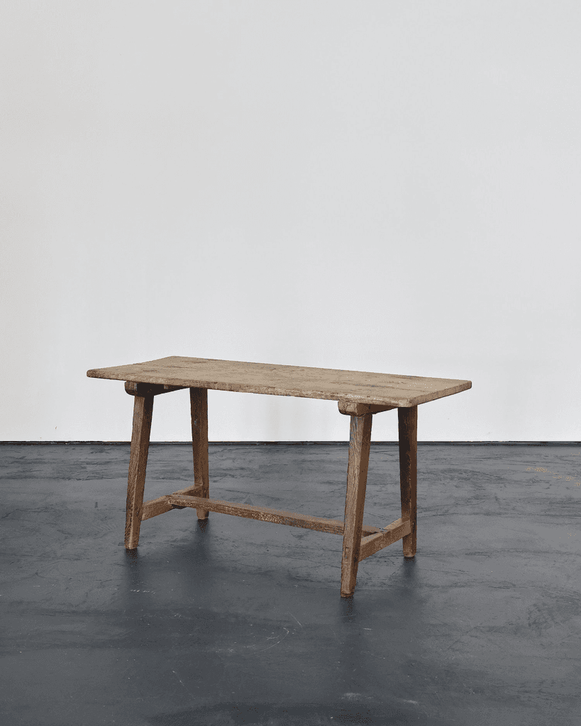 Primitive Bleached-Out Portuguese Early 19Th C. Console/Side Table