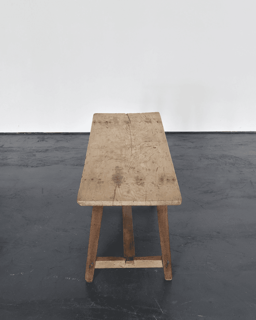 Primitive Bleached-Out Portuguese Early 19Th C. Console/Side Table