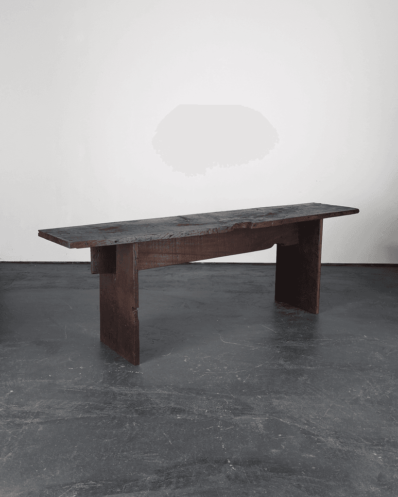 Long Primitive Console Table In 18th C. Portuguese Chestnut