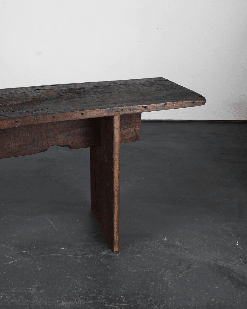 Long Primitive Console Table In 18th C. Portuguese Chestnut