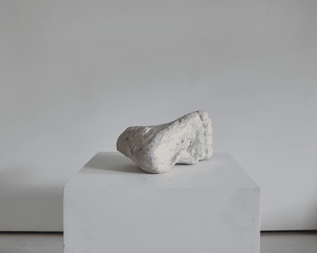 Large Sculptural Carved Stone Foot