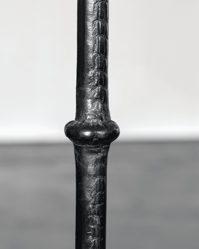 Original Black Leather Valenti Standard Lamp