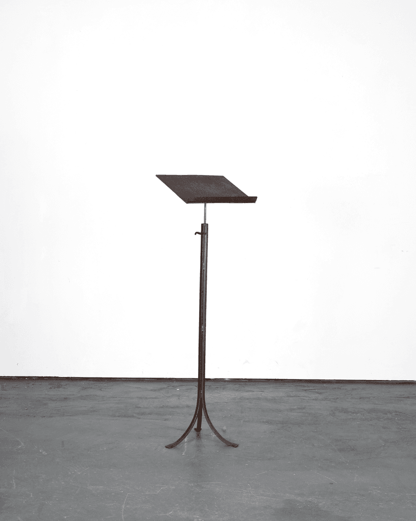 French C.1930s Forged Iron Host/Music Stand