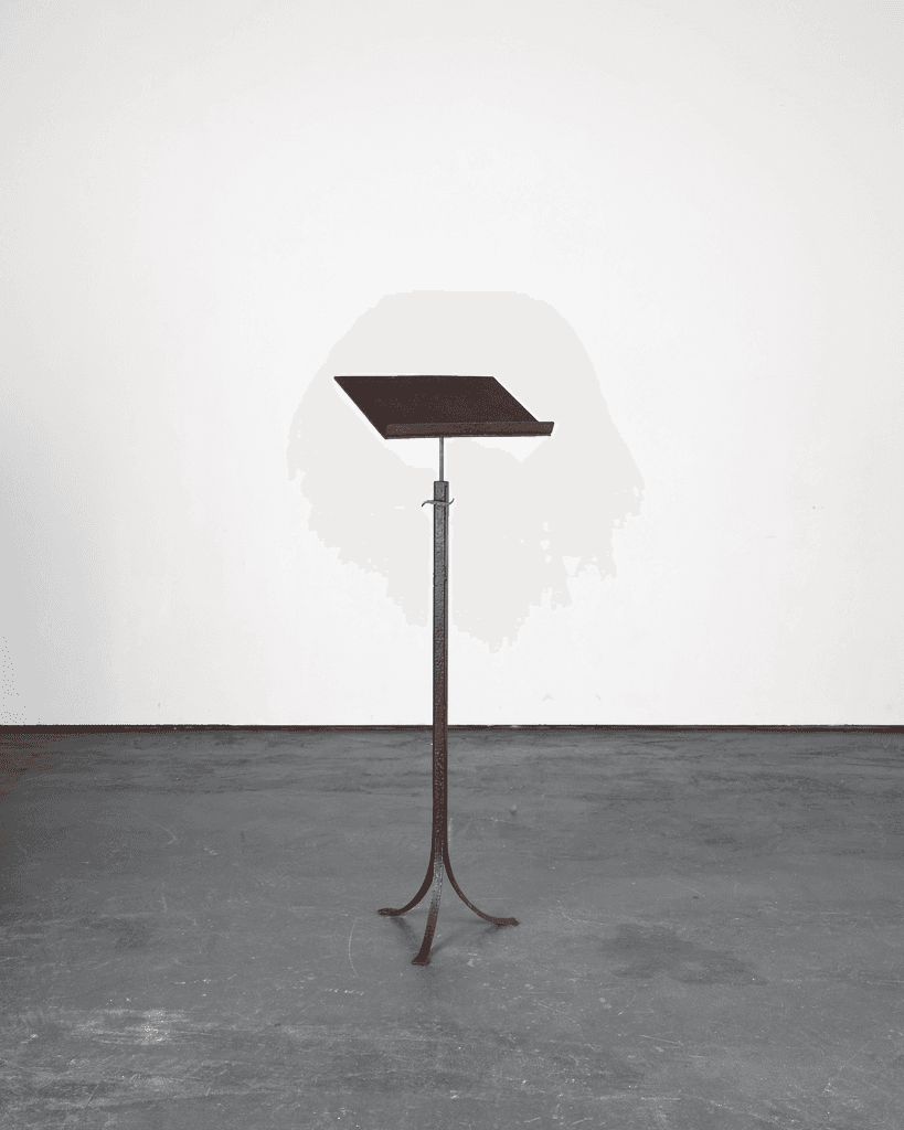 French C.1930s Forged Iron Host/Music Stand