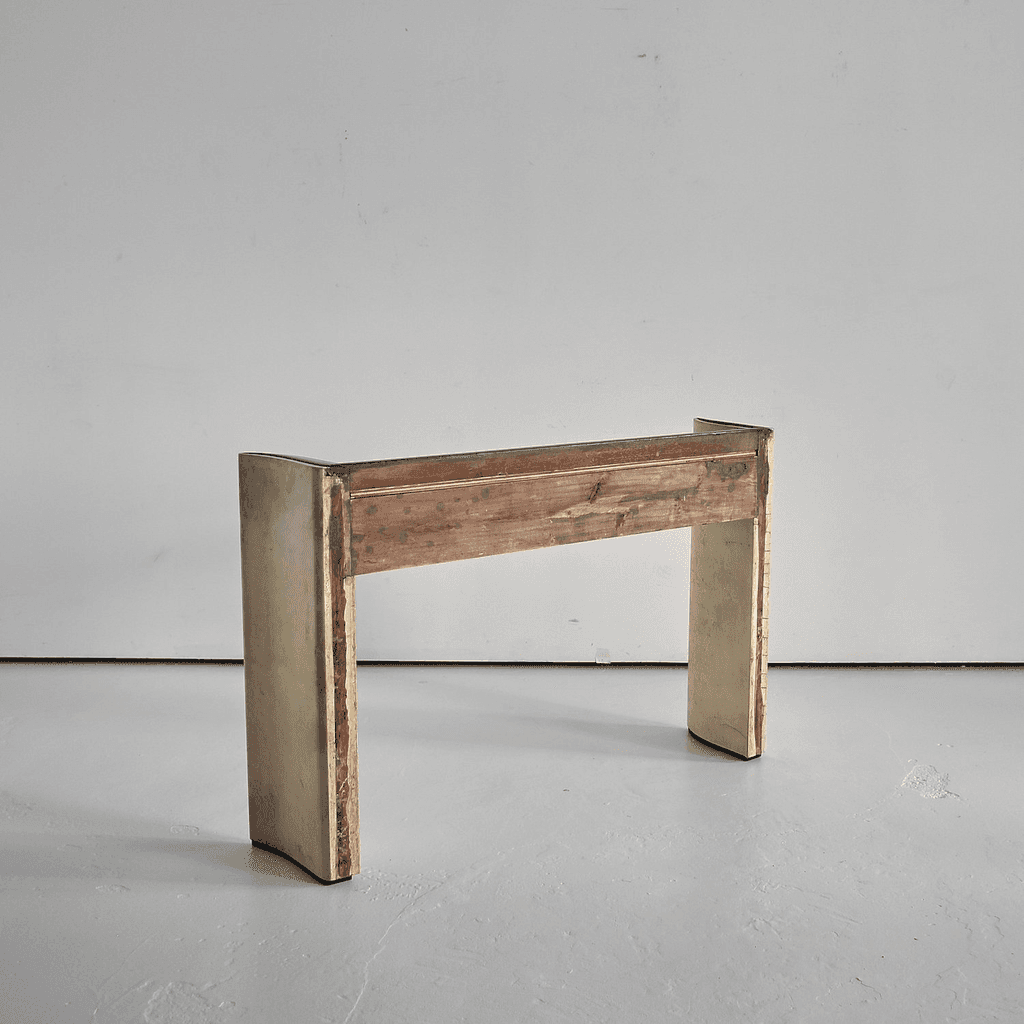 50s Italian Curved Vellum Console