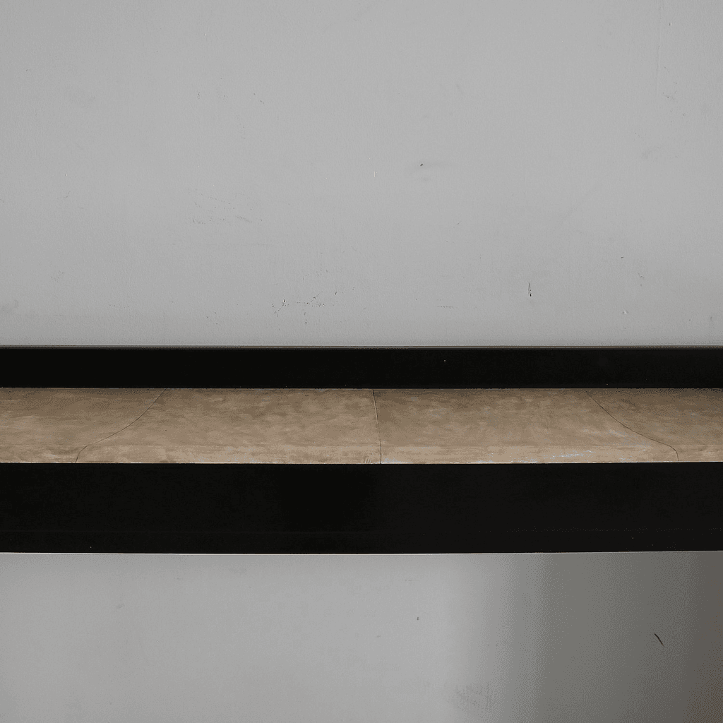 50s Italian Curved Vellum Console