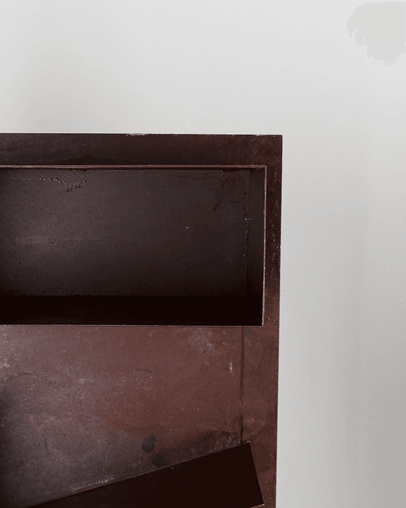 Pair Of Bespoke Artist Made Steel Shelves