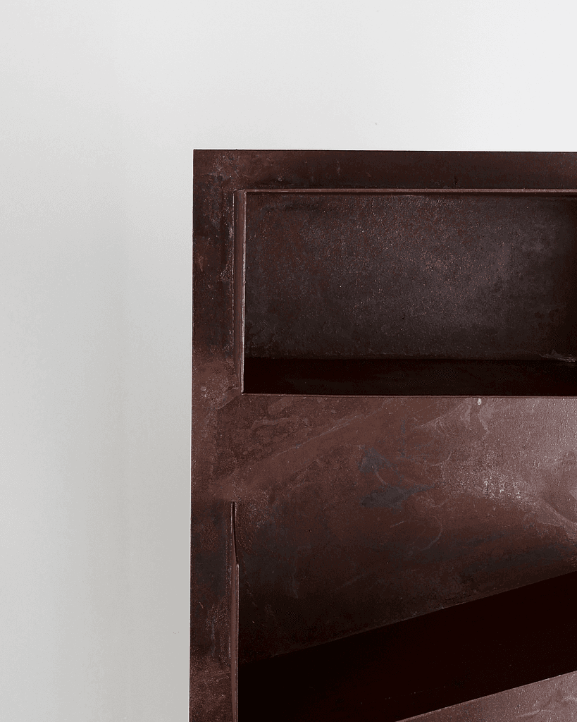 Pair Of Bespoke Artist Made Steel Shelves