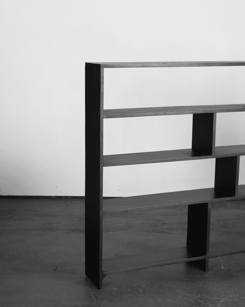 Unique British Modernist/Deco C.1930s Ebonised Shelving System