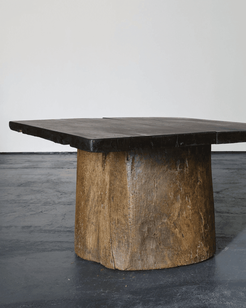 Large Dug Out Japanese Cedar Coffee/Sofa Table (5)