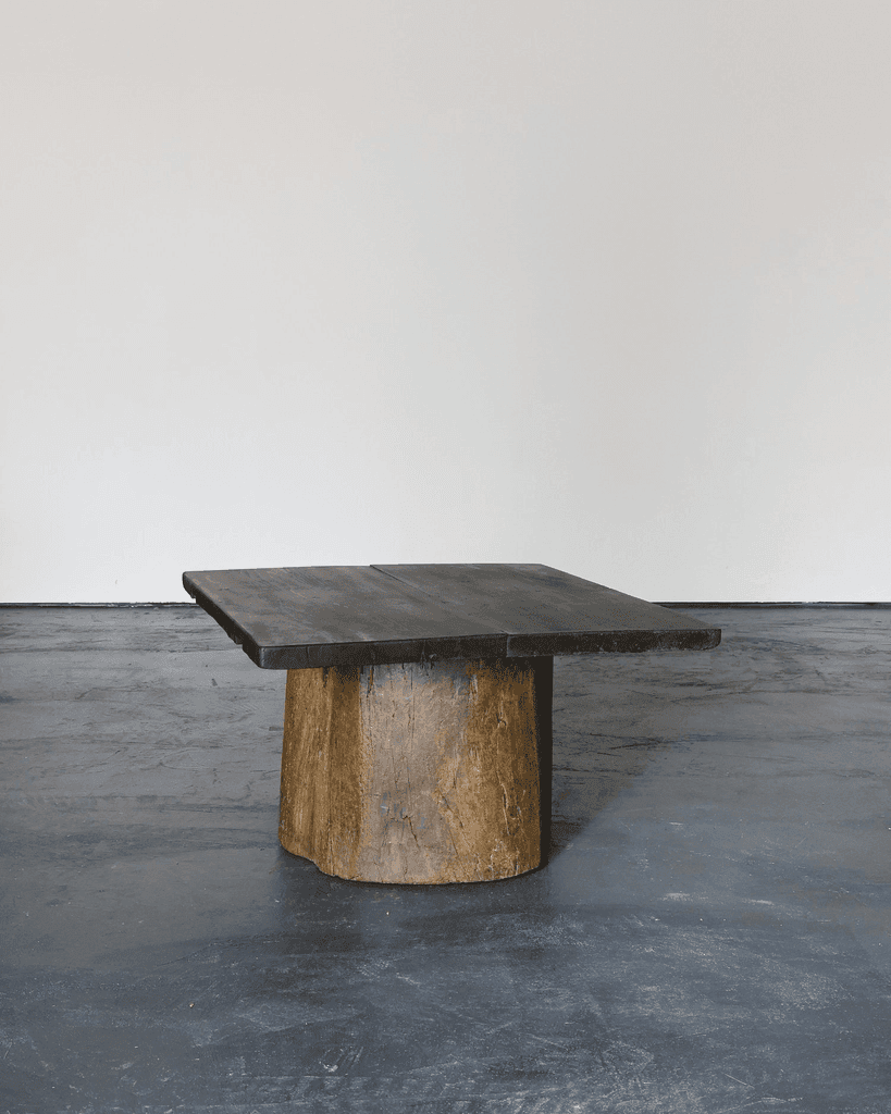 Large Dug Out Japanese Cedar Coffee/Sofa Table (5)