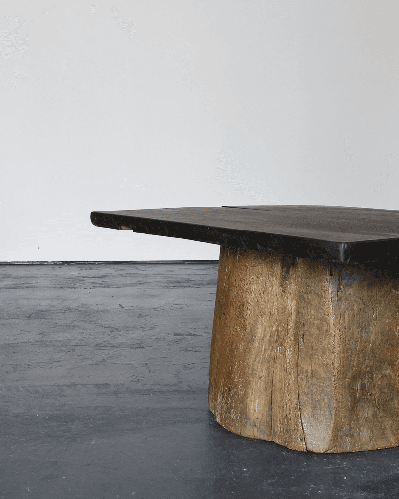 Large Dug Out Japanese Cedar Coffee/Sofa Table (5)