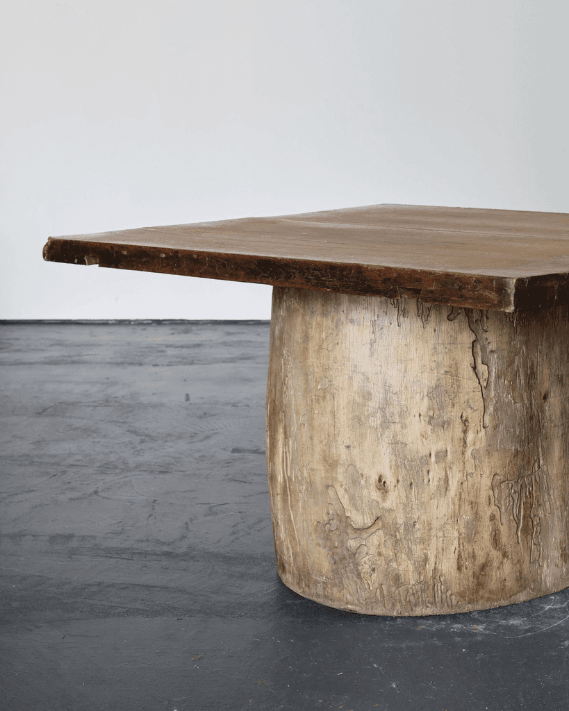 Large Dug Out Japanese Cedar Coffee/Sofa Table (6)