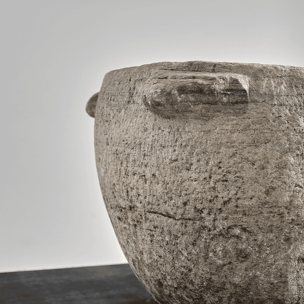 Primitive XXL 16th C. Spanish Marble Mortar