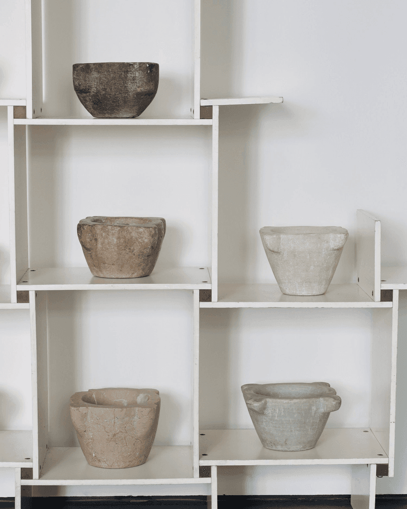 Collection Of 28 Carved Marble & Stone Mortars From Catalonia & Spain