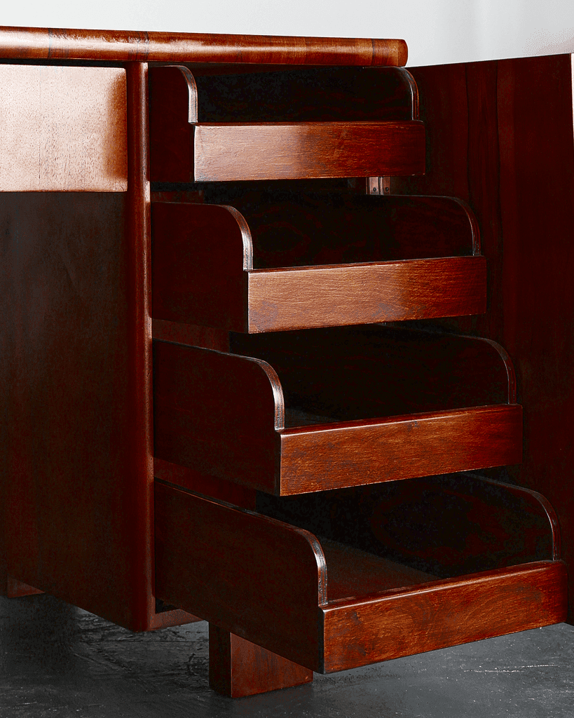 Modernist Weimar Walnut Desk
