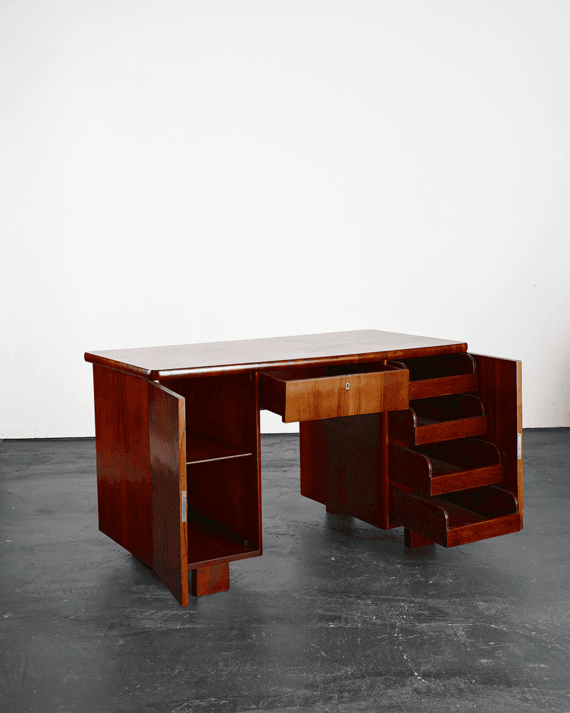 Modernist Weimar Walnut Desk