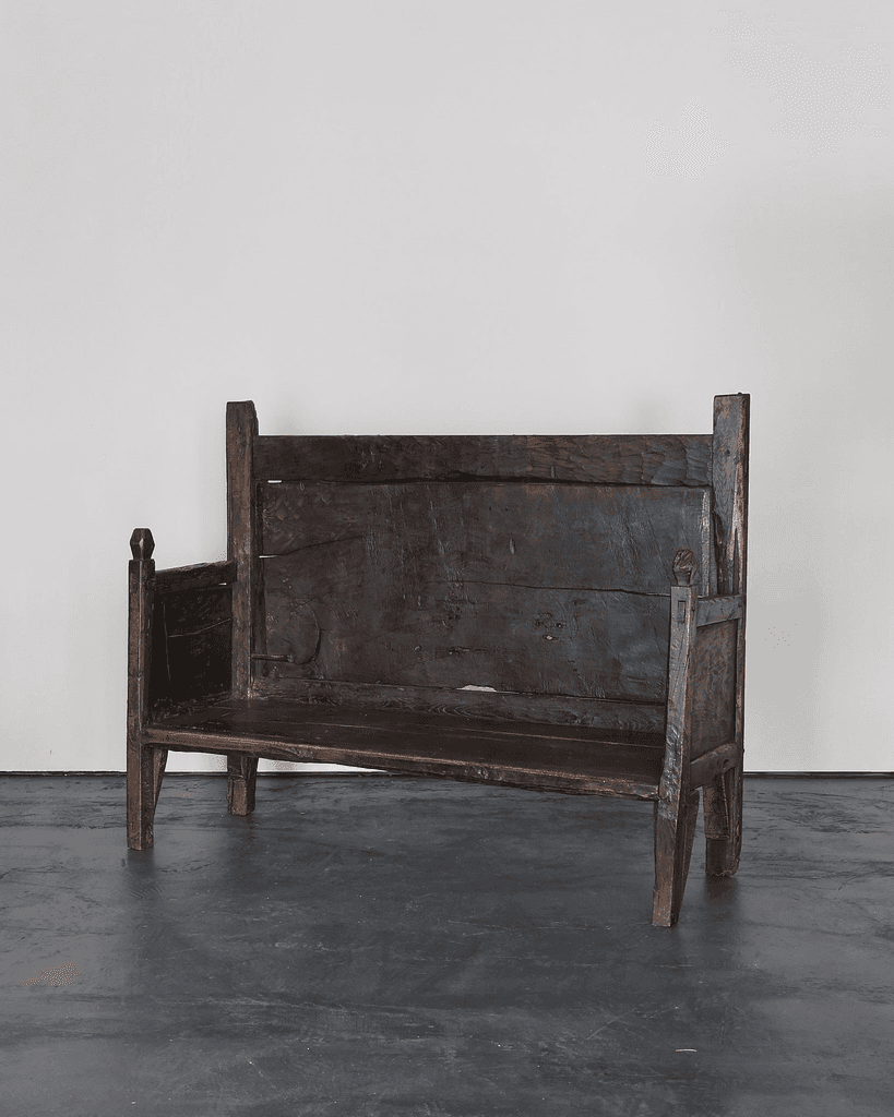Incredible XXL Primitive 17th C. Portuguese Bench