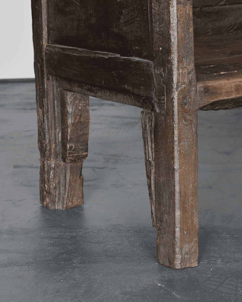 Incredible XXL Primitive 17th C. Portuguese Bench