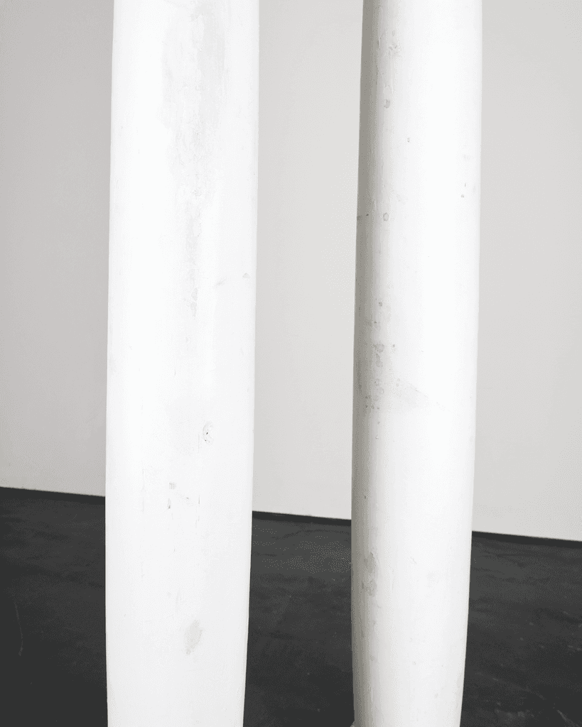 Pair Of Solid Pine Portuguese Columns