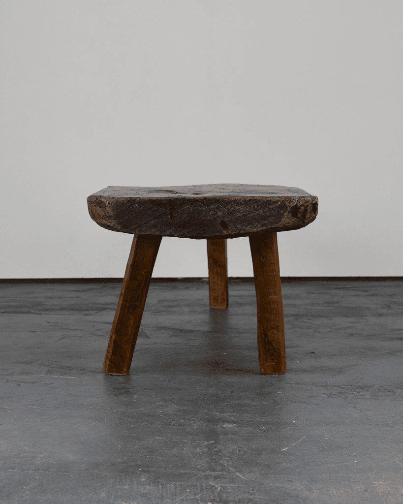 Primitive 19th C. Catalan Elm Coffee/Low Table