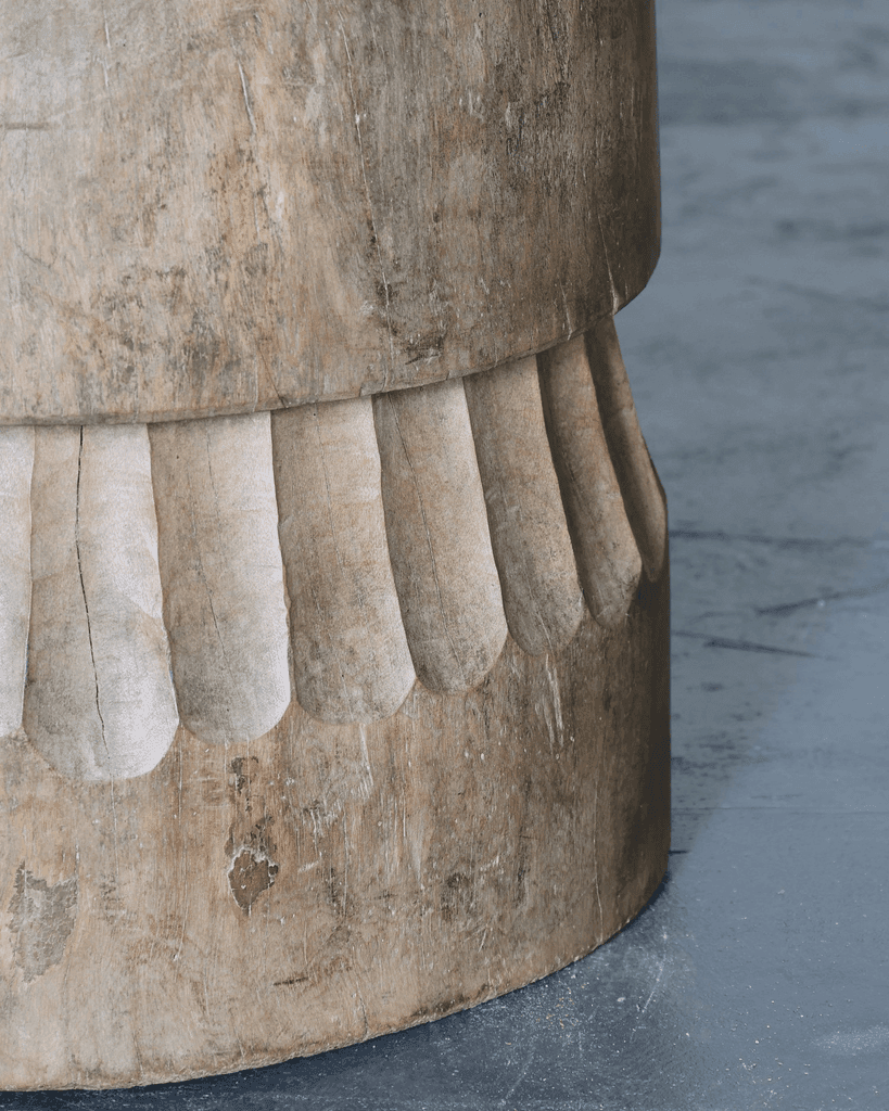 Large Dug Out Japanese Cedar Coffee/Sofa Table (3)