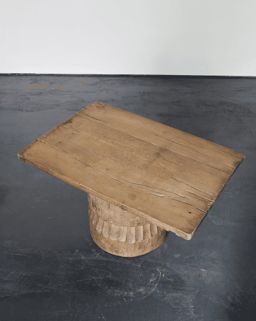 Large Dug Out Japanese Cedar Coffee/Sofa Table (3)